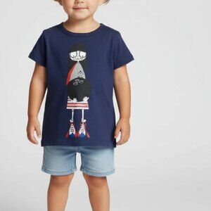Little Marc Jacobs Tee Shirt Miss Marc Bowling Size 2 Printed Graphic